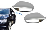 Capace oglinzi Audi A6 C7 4G 2011-2018 RS6 aluminiu mat cu Side Assist