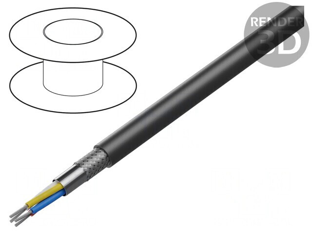Cablu Ethernet Industrial S/FTP 4x2x26AWG PVC