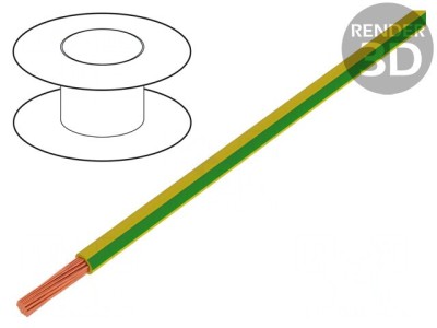 Cablu Flexibil 4mm2 PVC Verde-Galben 600V foto