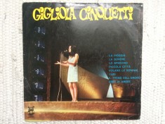 GIGLIOLA CINQUETTI disc vinyl 10&quot; mijlociu muzica pop italiana slagare EDD 1234