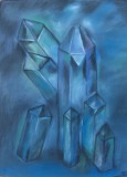 Cumpara ieftin Pictură cubistă &ndash; pastel, semnat