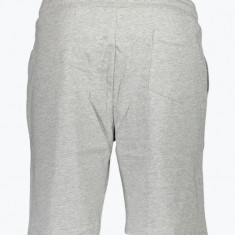 Pantaloni scurti barbati din bumbac cu imprimeu cu logo gri 3XL, Gri, 3XL INTL