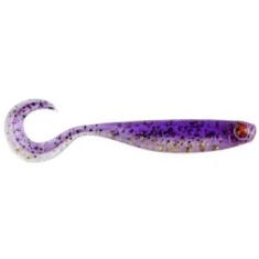 Shad Mustad Mezashi Curly Tail Minnow, Purple Magic, 9cm, 6buc/pac foto