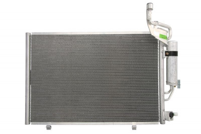 Condensator climatizare Ford Fiesta (JA8), 10.2012-02.2013, motor 1.0, 48 kw benzina, cutie manuala, full aluminiu brazat, 575(530)x380(350)x16 mm, c foto