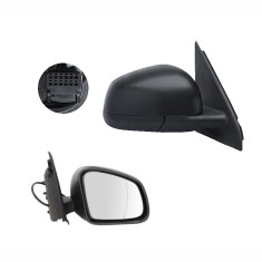 Oglinda usa exterioara Smart Forfour (W453), 11.2014-, partea Dreapta, reglare electrica; textil; incalzit; sticla convexa; geam cromat; Senzor de te