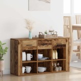 vidaXL Bufet cu sertar Lemn Vechi 100 x 30 x 59,5 cm Lemn compozit 881147