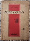 Critica criticii - Ion Vitner