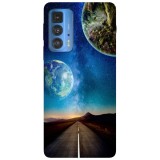 Husa compatibila cu Motorola Edge 20 model Milky Way Road, Silicon, TPU, Viceversa, Transparent, Carcasa