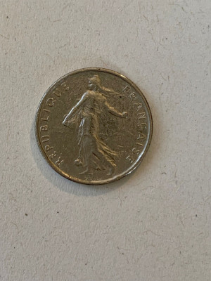 Moneda 1/2 FRANCS - 1/2 FRANCI - nichel - 1966 - Franta - KM 931.1 (110) foto