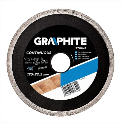 Disc diamantat 125mm, continuu, pt placi ceramice 57H642 foto