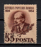 Romania 1954, LP.359 - 30 de ani de la moartea lui V.I. Lenin, Stampilat