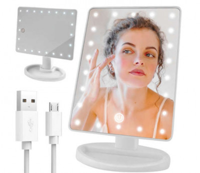 Oglinda Pentru Machiaj Cu Iluminare LED foto