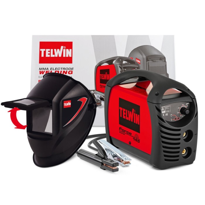 FORCE 145 + Masca Sudura Tiger - Invertor sudura TELWIN WeldLand Equipment
