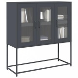 Gossi dulap, antracit, 100,5x39x107 cm, otel laminat la rece
