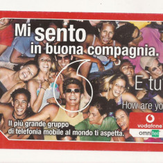 FA27-Carte Postala- ITALIA - Vodafone advertising, necirculata