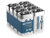 Set 8 Baterii alcaline ANSMANN 6LR61 de 9V - RESIGILAT