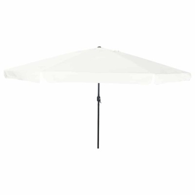 vidaXL Parasol de Grădină Alb și negru 395 x 395 x 245 cm 42003636 foto