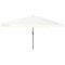 vidaXL Parasol de Grădină Alb și negru 395 x 395 x 245 cm 42003636
