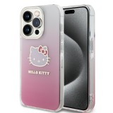 Husa Hello Kitty iPhone 13 Pro Hardcase IML Gradient Electrop Kitty Head, roz, HKHCP13LHDGKEP
