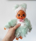 Maimutica Monchhichi (kiki), moncicci, moncici, model mai deosebit, 22 cm, cu biberon