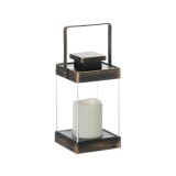 Felinar decorativ cu lumanare LED, Suspendabil, 10x10x19 cm, ATU-089882, Oem