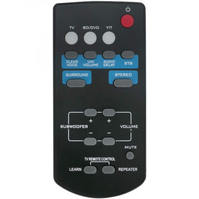 Telecomanda pentru soundbar Yamaha FSR60 WY57800, x-remote, Negru foto