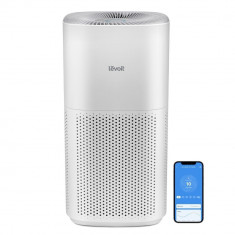 Purificator de aer Smart Levoit Core 600S Wi-Fi, Filtru 3 in 1 True HEPA H13, Senzor Calitate Aer, Mod Auto, Alexa, Google Home, Panou Comanda Touch S