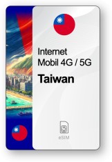 eSIM Internet Taiwan, valabil 30 zile, trafic 100 GB, Standard foto