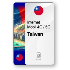 eSIM Internet Taiwan, valabil 7 zile, trafic 1 GB, Standard