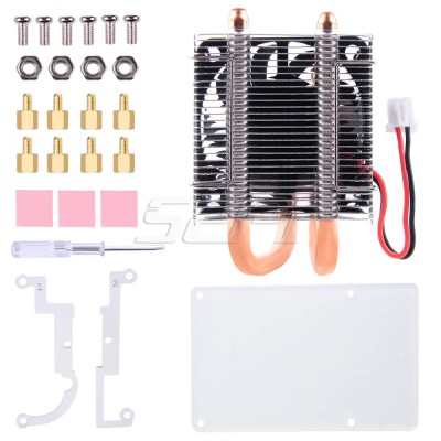 Ventilator CPU 52Pi, Radiator 4010, Cooler Raspberry Pi 4 B / 3B+ / 3B foto