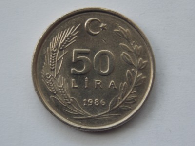 50 LIRA 1986 TURCIA foto