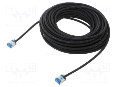 Cablu Patch U/FTP 6a 15m Cu LSZH Negru - Goobay foto
