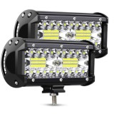 BZRSH Set 2x Proiectoare LED Off-Road 6.5 Inch 120W 12000 Lumeni 6000K 12-24V