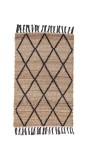 Cumpara ieftin Covor iuta natur negru Shaila 60x90 cm
