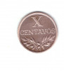 Moneda Portugalia 10 centavos 1967, stare foarte buna, curata, Europa, Bronz