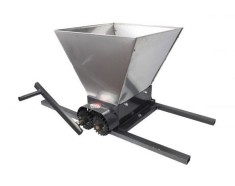 Zdrobitor manual de struguri cuva inox, tamburi din poliamida tratata foto