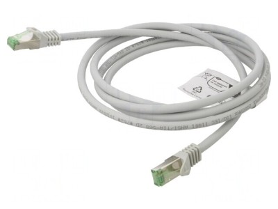 Patch Cord S/FTP Cat 8.1 2m Gri LSZH foto