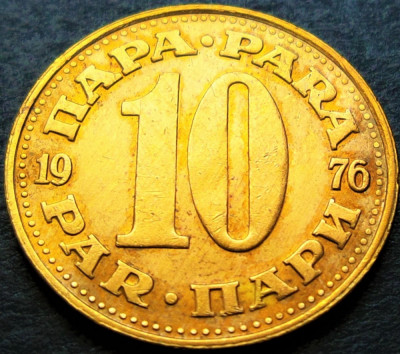 Moneda 10 PARA - RSF YUGOSLAVIA, anul 1976 * cod 2060 foto