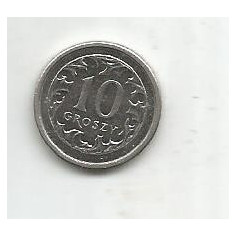 No(2) moneda- POLONIA 10 GROSZY 2007