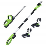 Set unelte electrice fara fir, 2 piese, cu &icirc;ncarcatoare&amp;baterii GartenMobel Dekor