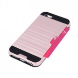 Husa Samsung Galaxy S5 G900 Tip Carte Defender Card Rose Gold