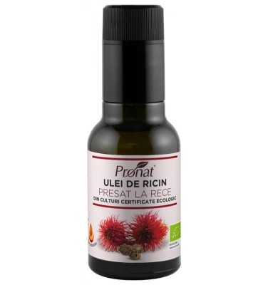 Ulei din Seminte de Ricin Presat la Rece Bio 100ml Pronat foto