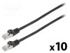 Cablul Patch LANBERG F/UTP 6 litat CCA PVC negru 5m 26AWG Fire: 8