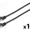Cablul Patch LANBERG F/UTP 6 litat CCA PVC negru 5m 26AWG Fire: 8