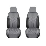 Set 2 huse scaune auto universale RoGroup, piele PU, cu tetiere si buzunar depozitare, antialunecare, impermeabile, pentru toate sezoanele, 112.5 x 52