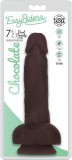 Dildo Fin cu Testicule Easy Riders by Curve, Maro