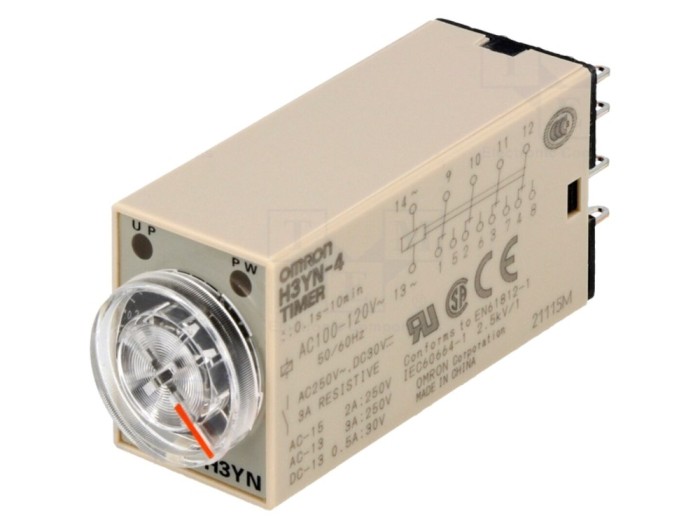 Timer electronic 0,1s-10min 4PDT