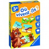 Cumpara ieftin Puzzle 2 piese- Unde traiesc animalele?, Ravensburger