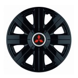 Cumpara ieftin Set 4 Capace Roti Autohelix MSA&reg;, potrivite jantelor de R16, pentru Mitsubishi, model Cosmos Negru