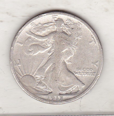 bnk mnd SUA 1/2 Dollar 1917 D Rev